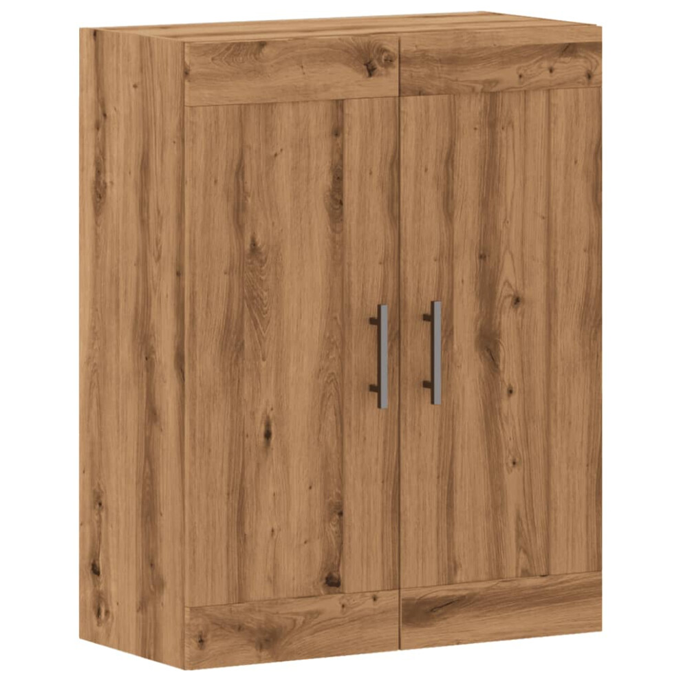 (oak) vidaXL Wall Mounted Cabinet Hanging Storage Cabinet Old Wood Engineered Wood