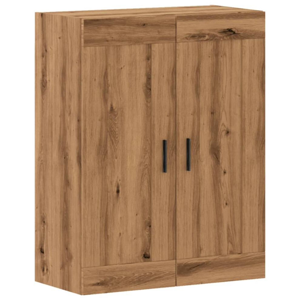 (oak) vidaXL Wall Mounted Cabinet Hanging Storage Cabinet Old Wood Engineered Wood