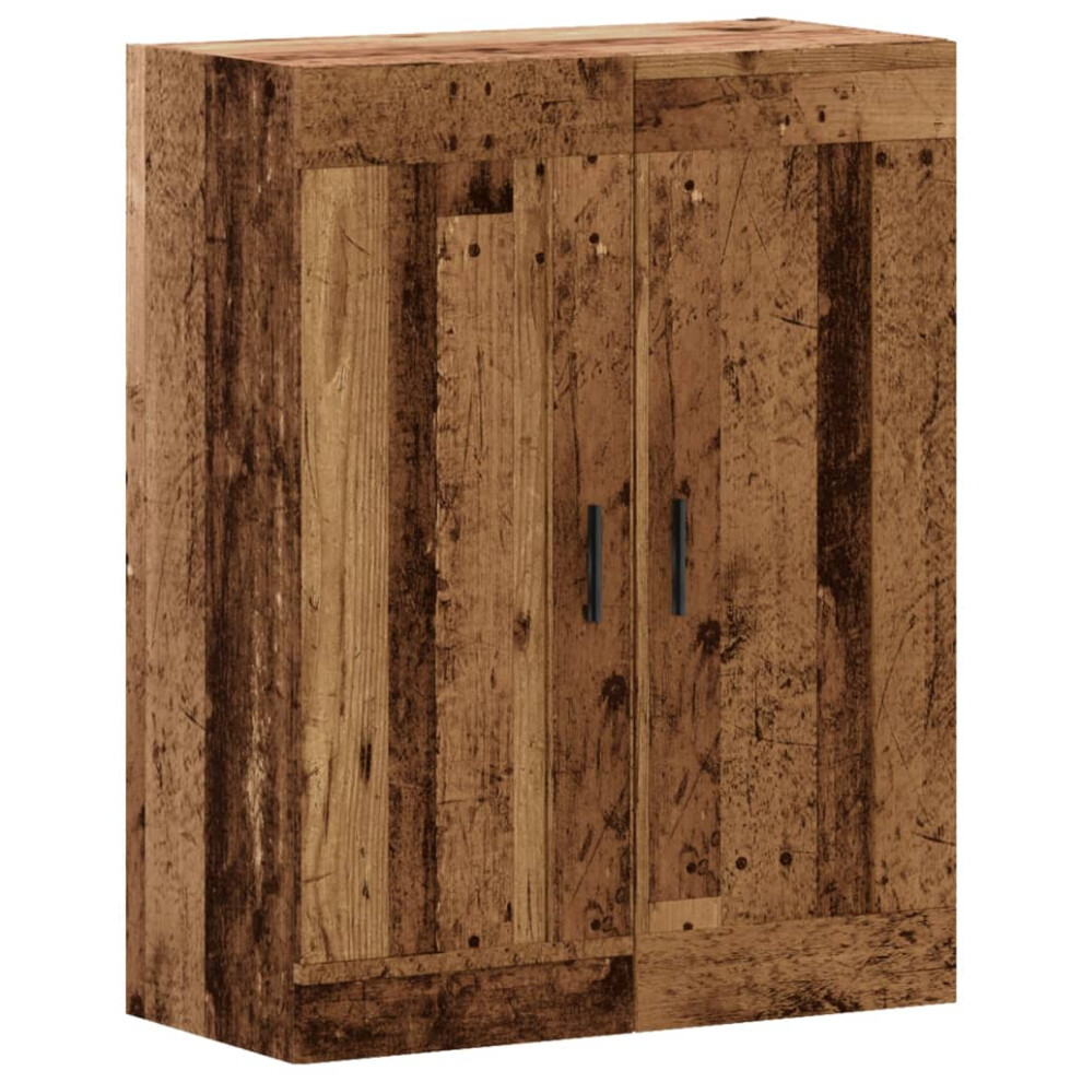 (old wood) vidaXL Wall Mounted Cabinet Hanging Storage Cabinet Old Wood Engineered Wood