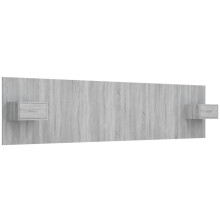 (grey sonoma, one drawer) vidaXL Bed Headboard with Cabinets Bed Header Bed Cabinet Engineered Wood