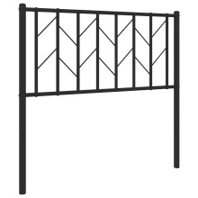 (90 cm) vidaXL Metal Headboard Bedroom Home Bed Header Bed Headboard Black 135 cm