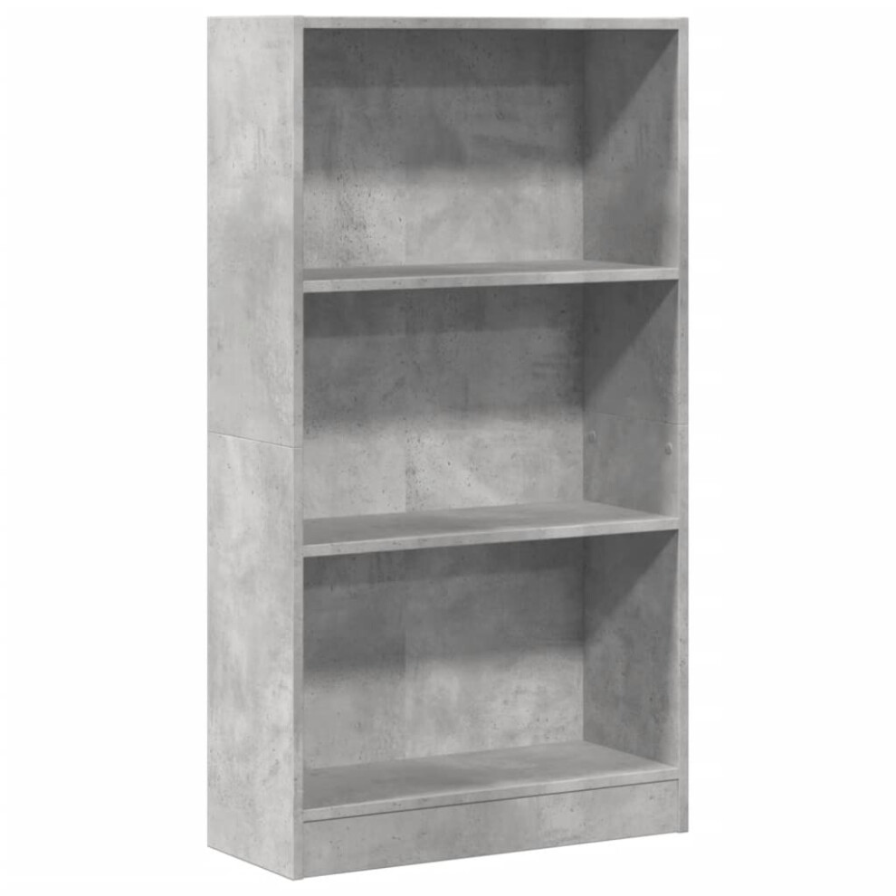 Vidaxl (Concrete Grey, 60 X 24 X 109 Cm) Book Cabinet Display Rack Bookshelf Storage Shelf Rack Engineered Wood