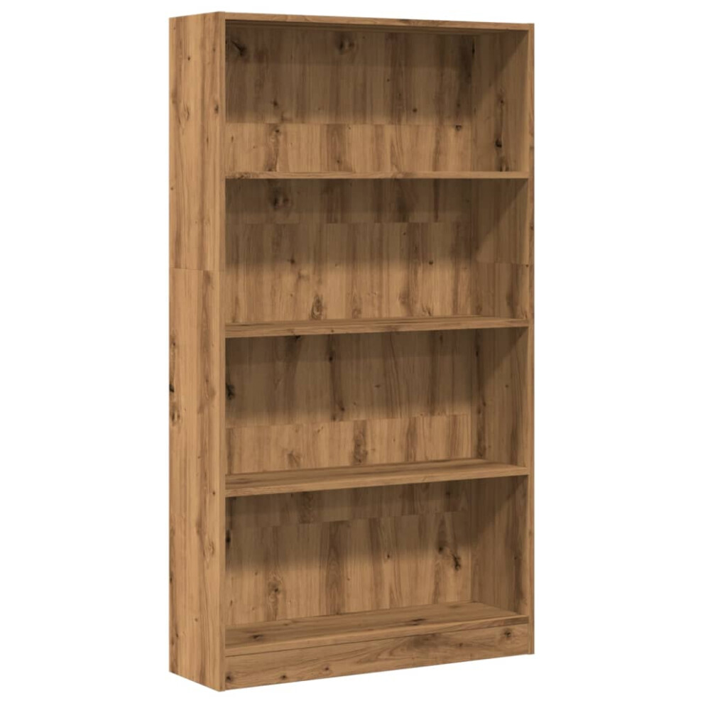 (oak, 80 x 24 x 143 cm) vidaXL Book Cabinet Display Rack Bookshelf Storage Shelf Rack Engineered Wood