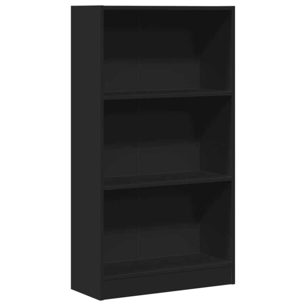 (black, 60 x 24 x 109 cm) vidaXL Book Cabinet Display Rack Bookshelf Storage Shelf Rack Engineered Wood