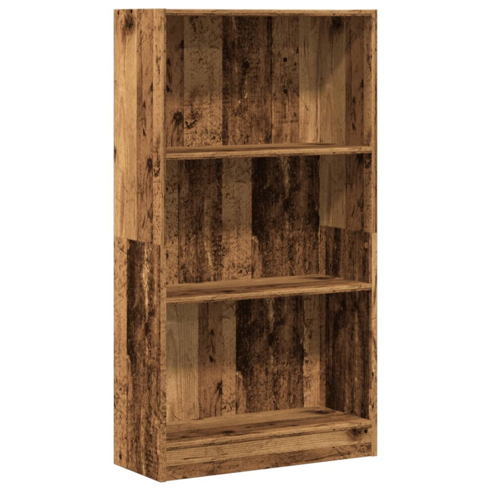 Vidaxl (Old Wood, 60 X 24 X 109 Cm) Book Cabinet Display Rack Bookshelf Storage Shelf Rack Engineered Wood