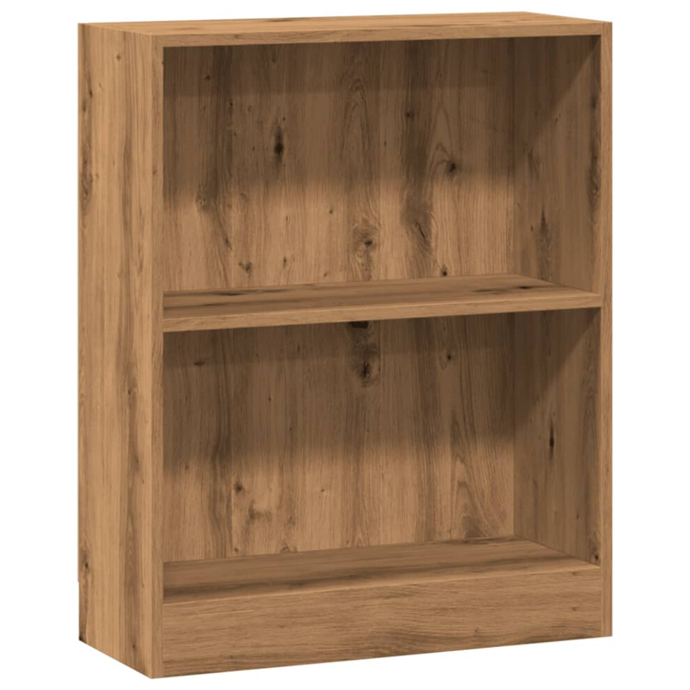 Vidaxl (Oak, 60 X 24 X 76 Cm) Book Cabinet Display Rack Bookshelf Storage Shelf Rack Engineered Wood