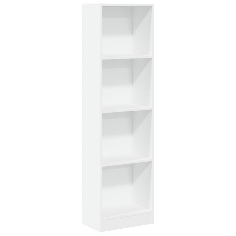 (white, 40 x 24 x 143 cm) vidaXL Book Cabinet Display Rack Bookshelf Storage Shelf Rack Engineered Wood