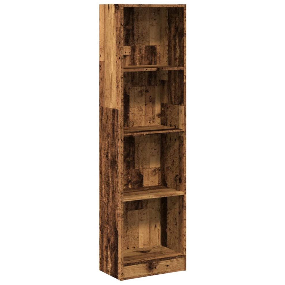 (old wood, 40 x 24 x 143 cm) vidaXL Book Cabinet Display Rack Bookshelf Storage Shelf Rack Engineered Wood