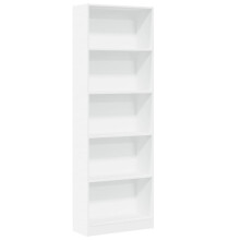 (white, 60 x 24 x 176 cm) vidaXL Book Cabinet Display Rack Bookshelf Storage Shelf Rack Engineered Wood