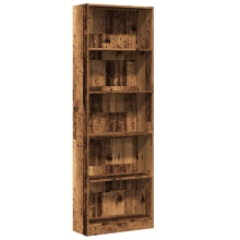(old wood, 60 x 24 x 176 cm) vidaXL Book Cabinet Display Rack Bookshelf Storage Shelf Rack Engineered Wood