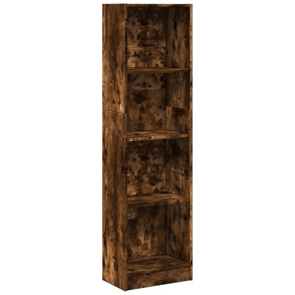 vidaXL - Bookcase - 40x24x143 cm - Brown - Image 2