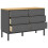 VidaXL vidaXL Kommode FLORO Grau Massivholz Kiefer 8