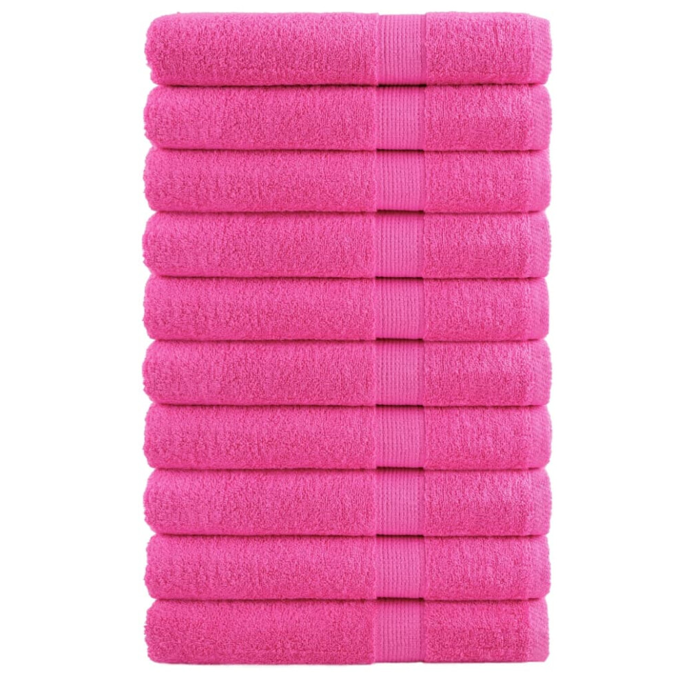 (pink, 100 x 200 cm/ 10 pcs) vidaXL Premium Sauna Towels Guest Bath Towel 10 pcs Gold 600gsm 100% Cotton