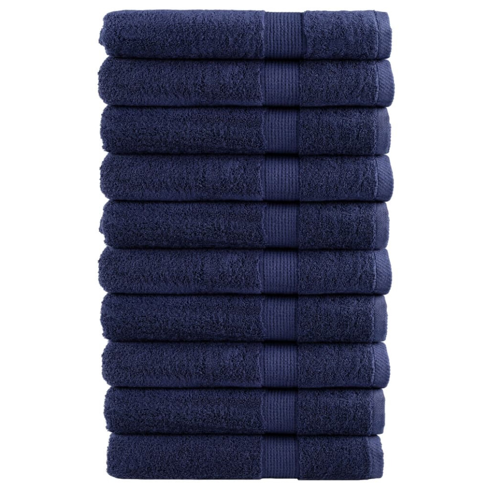 (navy blue, 100 x 200 cm/ 10 pcs) vidaXL Premium Sauna Towels Guest Bath Towel 10 pcs Gold 600gsm 100% Cotton