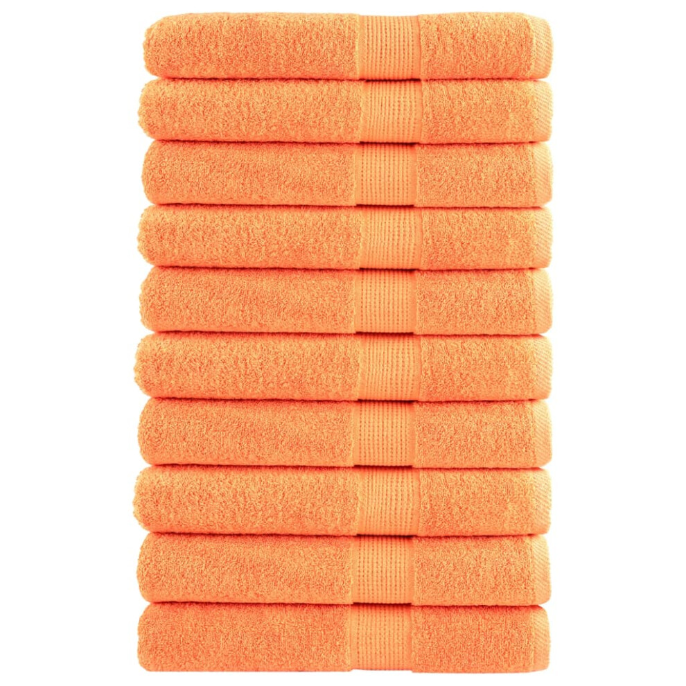 (orange, 80 x 200 cm/ 10 pcs) vidaXL Premium Sauna Towels Guest Bath Towel 10 pcs Gold 600gsm 100% Cotton