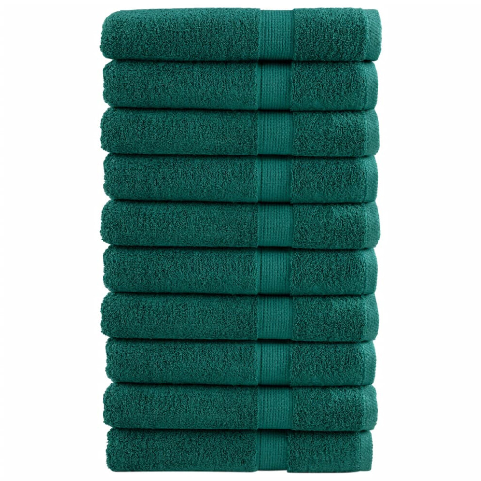 (green, 100 x 200 cm/ 10 pcs) vidaXL Premium Sauna Towels Guest Bath Towel 10 pcs Gold 600gsm 100% Cotton