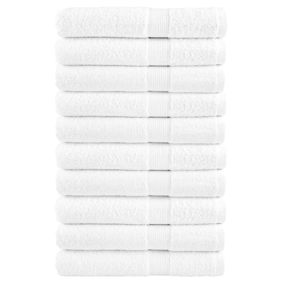 (white, 100 x 200 cm/ 10 pcs) vidaXL Premium Sauna Towels Guest Bath Towel 10 pcs Gold 600gsm 100% Cotton