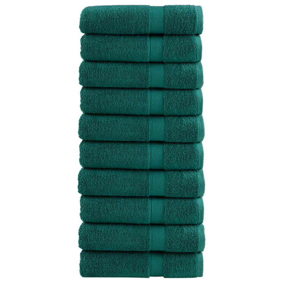 (green, 70 x 140 cm/ 10 pcs) vidaXL Premium Sauna Towels Guest Bath Towel 10 pcs Gold 600gsm 100% Cotton