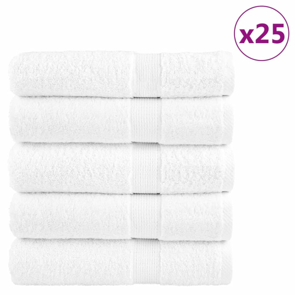 (white, 100 x 150 cm/ 25 pcs) vidaXL Premium Sauna Towels Guest Bath Towel 10 pcs Gold 600gsm 100% Cotton