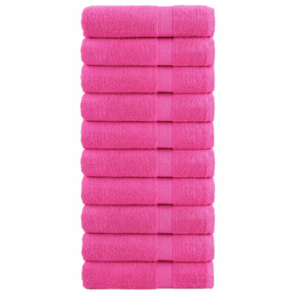 (pink, 50 x 100 cm/ 10 pcs) vidaXL Premium Sauna Towels Guest Bath Towel 10 pcs Gold 600gsm 100% Cotton