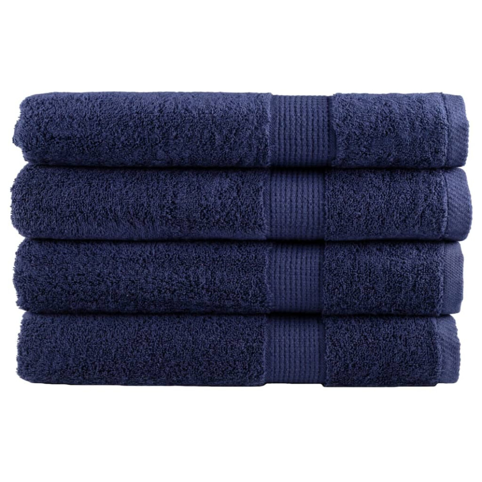 (navy blue, 80 x 200 cm/ 4 pcs) vidaXL Premium Sauna Towels Guest Bath Towel 10 pcs Gold 600gsm 100% Cotton