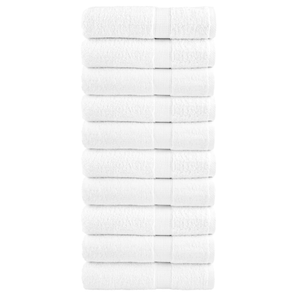 (white, 70 x 140 cm/ 10 pcs) vidaXL Premium Sauna Towels Guest Bath Towel 10 pcs Gold 600gsm 100% Cotton