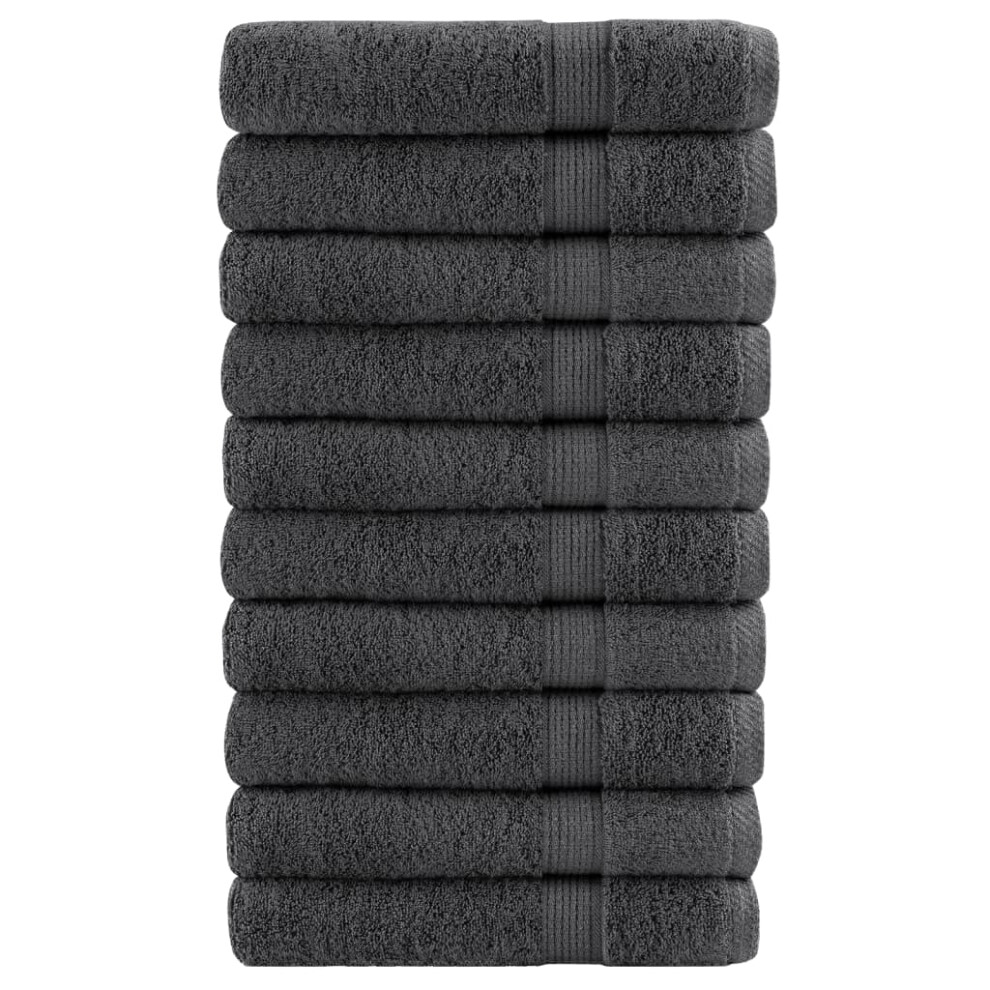 (anthracite, 80 x 200 cm/ 10 pcs) vidaXL Premium Sauna Towels Guest Bath Towel 10 pcs Gold 600gsm 100% Cotton