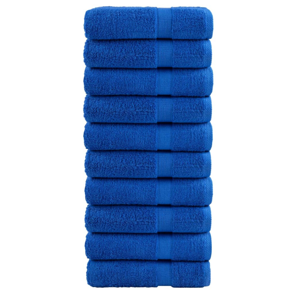 (blue, 50 x 100 cm/ 10 pcs) vidaXL Premium Sauna Towels Guest Bath Towel 10 pcs Gold 600gsm 100% Cotton