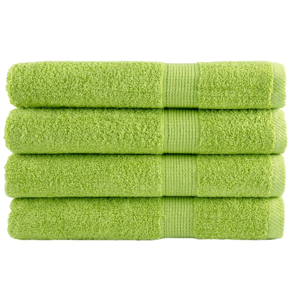 (apple green, 80 x 200 cm/ 4 pcs) vidaXL Premium Sauna Towels Guest Bath Towel 10 pcs Gold 600gsm 100% Cotton