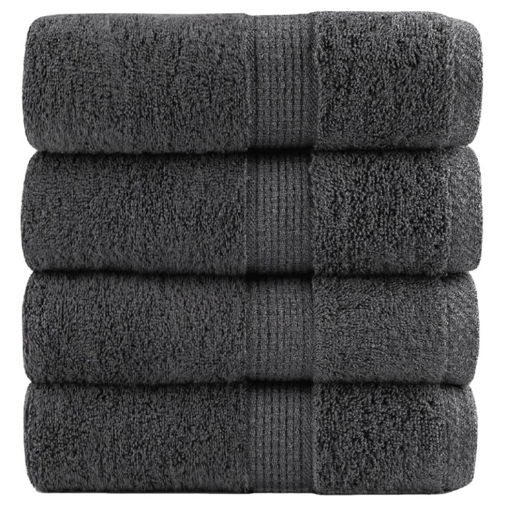 (anthracite, 30 x 50 cm/ 4 pcs) vidaXL Premium Sauna Towels Guest Bath Towel 10 pcs Gold 600gsm 100% Cotton