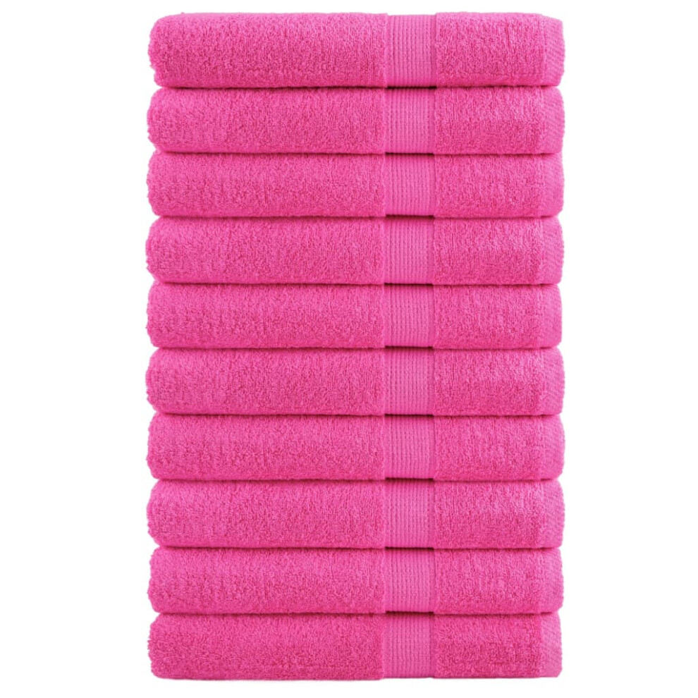 (pink, 80 x 200 cm/ 10 pcs) vidaXL Premium Sauna Towels Guest Bath Towel 10 pcs Gold 600gsm 100% Cotton