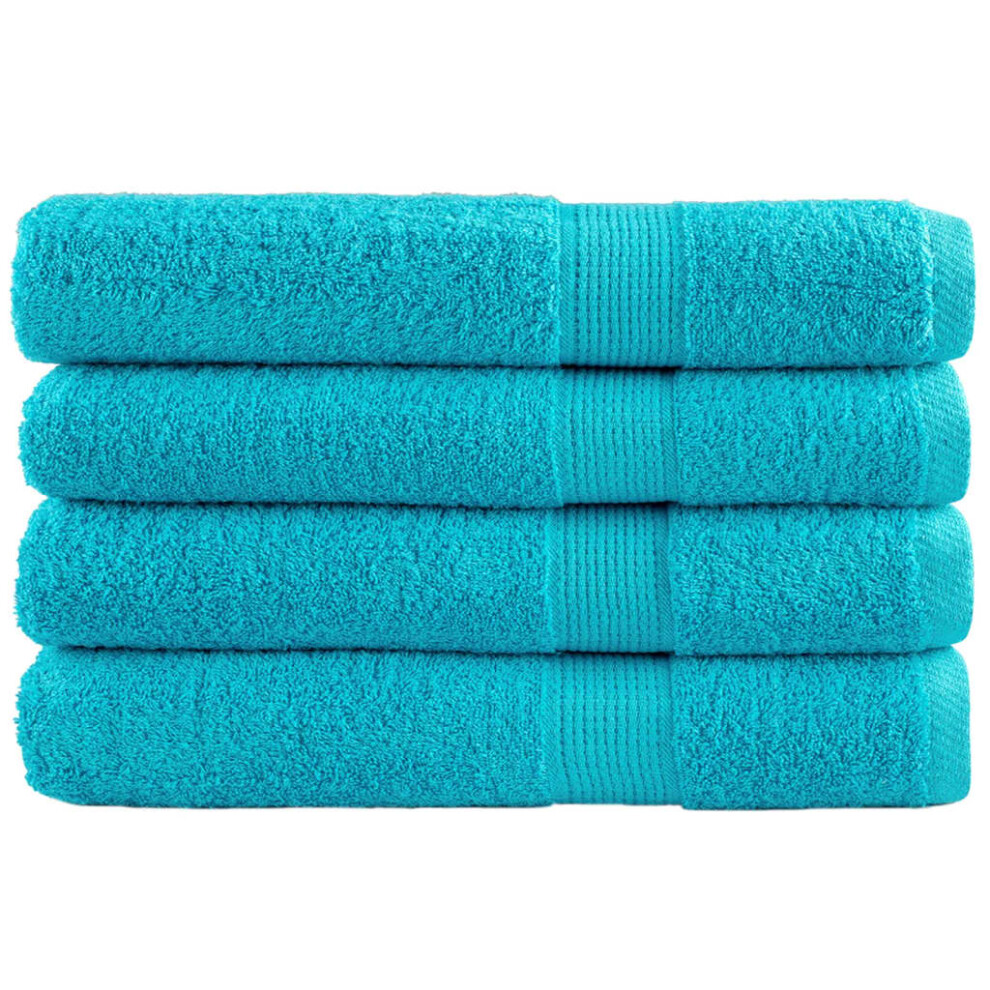 (turquoise, 100 x 200 cm/ 4 pcs) vidaXL Premium Sauna Towels Guest Bath Towel 10 pcs Gold 600gsm 100% Cotton