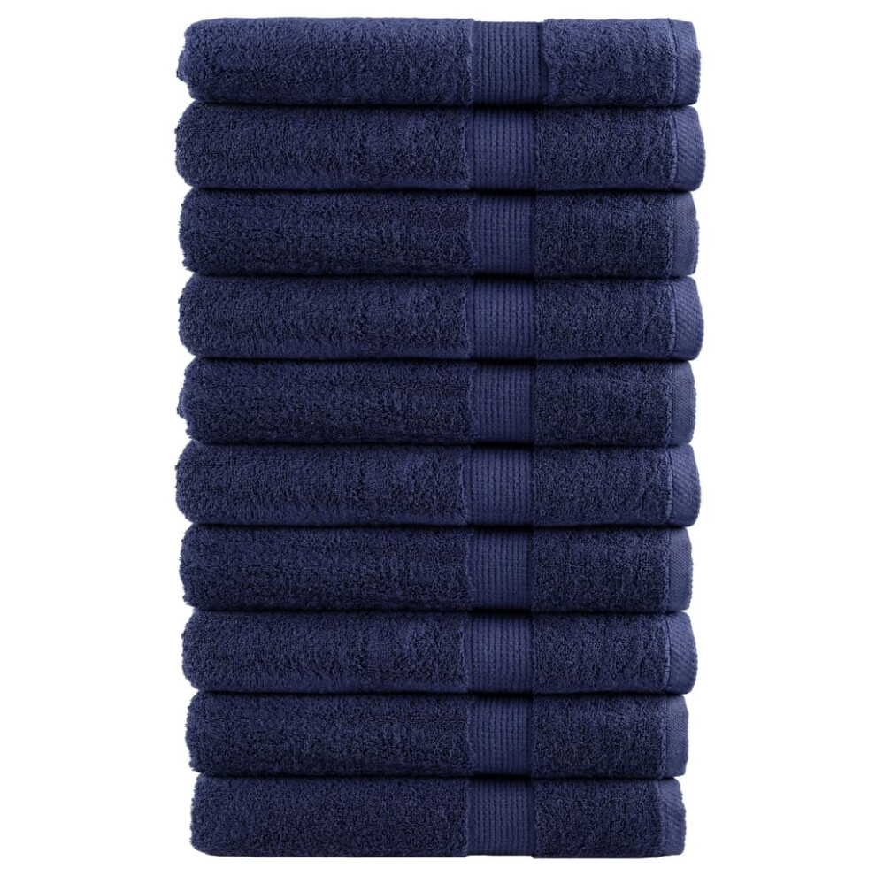 (navy blue, 80 x 200 cm/ 10 pcs) vidaXL Premium Sauna Towels Guest Bath Towel 10 pcs Gold 600gsm 100% Cotton