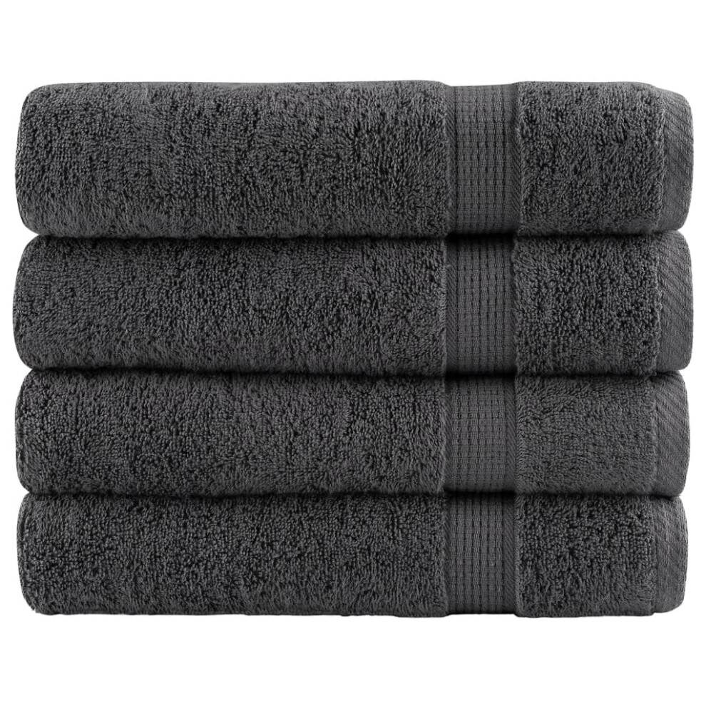 (anthracite, 100 x 150 cm/ 4 pcs) vidaXL Premium Sauna Towels Guest Bath Towel 10 pcs Gold 600gsm 100% Cotton