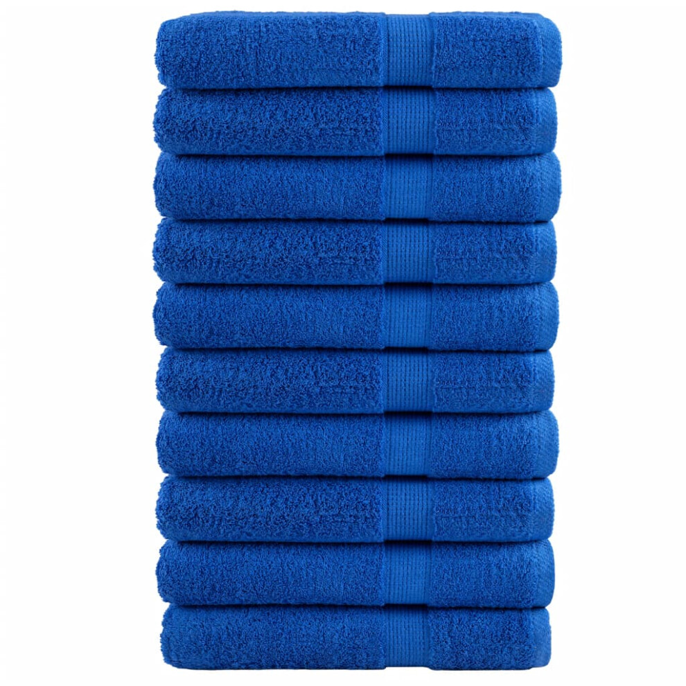 (blue, 100 x 200 cm/ 10 pcs) vidaXL Premium Sauna Towels Guest Bath Towel 10 pcs Gold 600gsm 100% Cotton