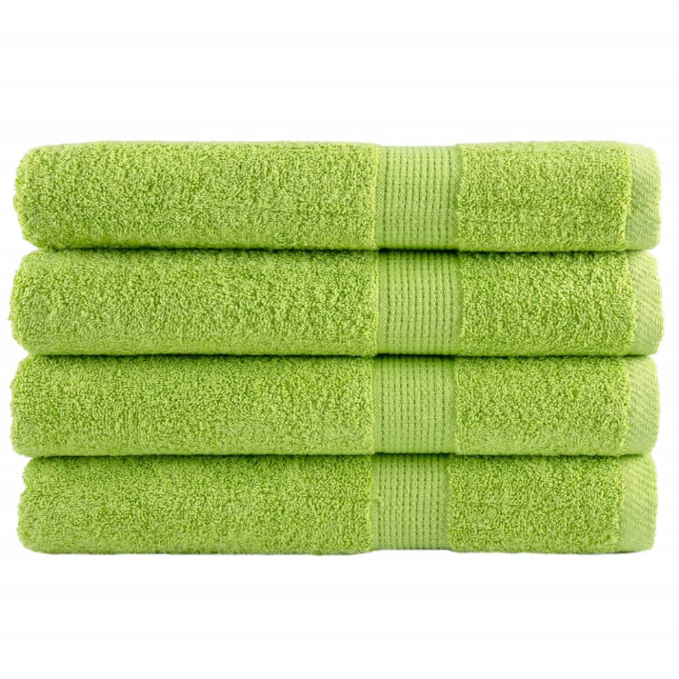 (apple green, 100 x 200 cm/ 4 pcs) vidaXL Premium Sauna Towels Guest Bath Towel 10 pcs Gold 600gsm 100% Cotton