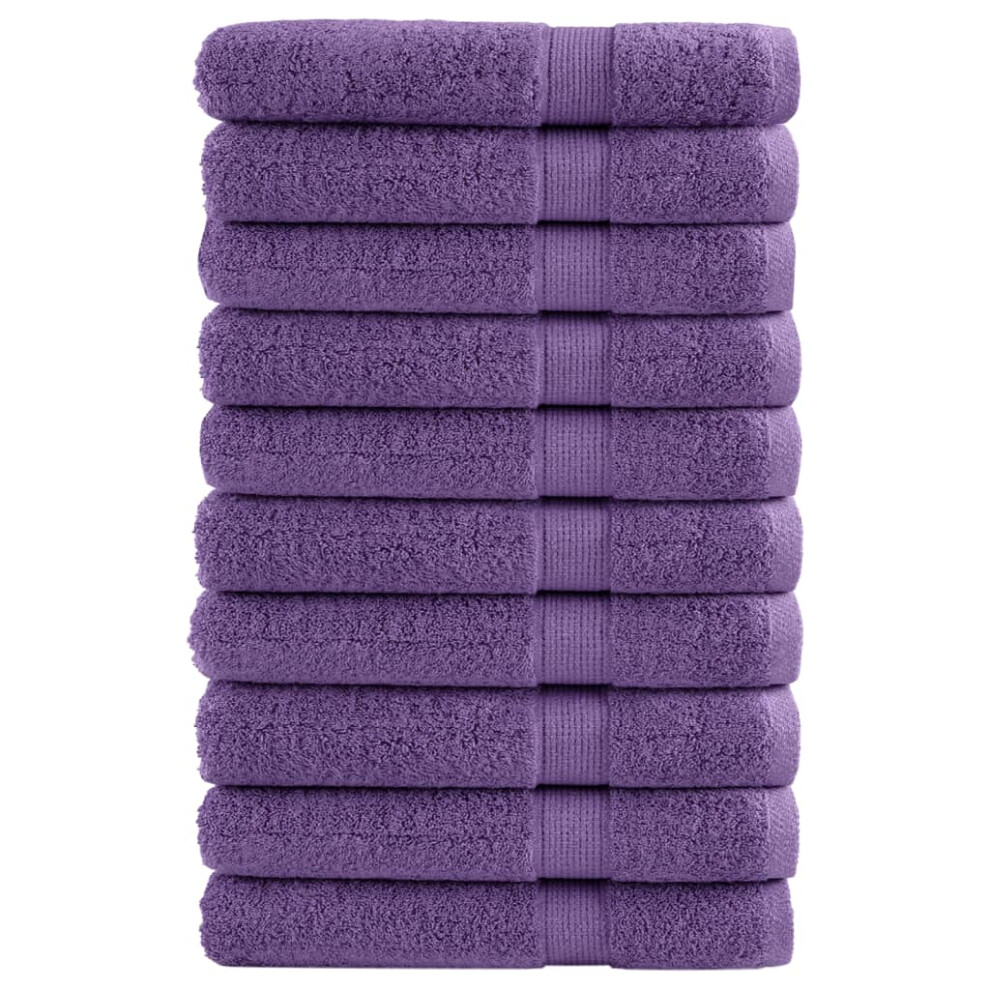 (purple, 80 x 200 cm/ 10 pcs) vidaXL Premium Sauna Towels Guest Bath Towel 10 pcs Gold 600gsm 100% Cotton