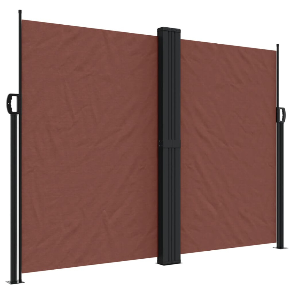 (brown, 180 x 1000 cm) vidaXL Retractable Side Awning Outdoor Privacy Screen Shade Red 180x600 cm