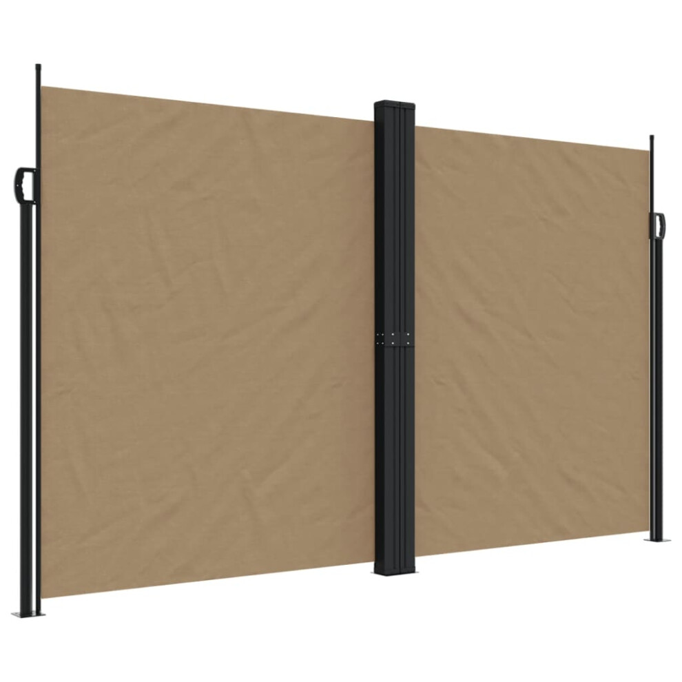 (taupe, 200 x 600 cm) vidaXL Retractable Side Awning Outdoor Privacy Screen Shade Red 180x600 cm