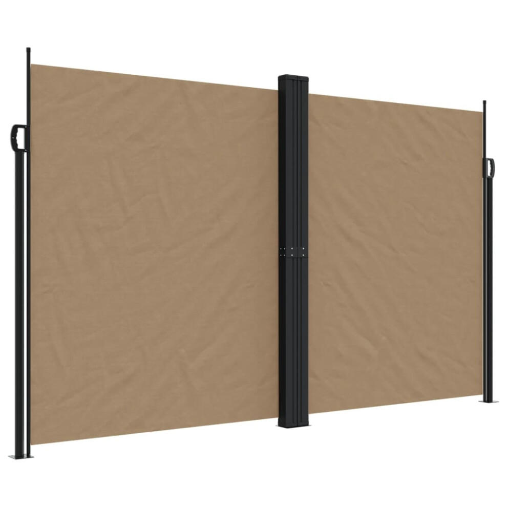 (taupe, 200 X 1200 cm) vidaXL Retractable Side Awning Outdoor Privacy Screen Shade Red 180x600 Cm