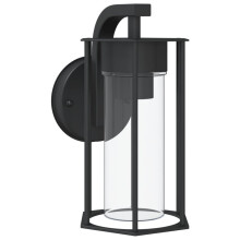 (1 pcs) vidaXL Outdoor Wall Lights Wall Lamps Patio Wall Lantern Black Stainless Steel