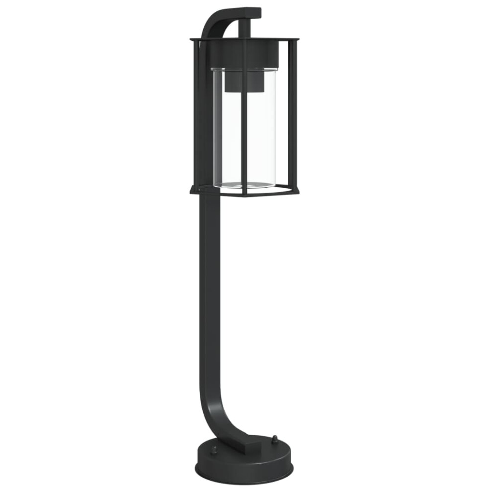 (60 cm/ 1 pcs) vidaXL Outdoor Floor Lamps Pathway Lights Garden Light Black Stainless Steel