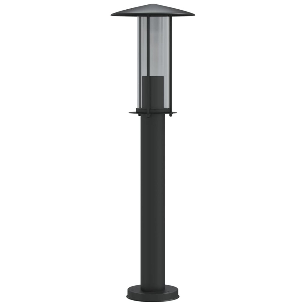 (black, 60 cm/ 1 pcs) vidaXL Outdoor Floor Lamps Garden Standing Lamp 3pcs Black Stainless Steel