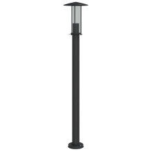 vidaXL Wegeleuchte Schwarz 100 cm Edelstahl