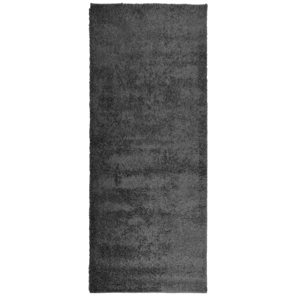 (anthracite, 80 x 200 cm) vidaXL Shaggy Rug Floor Mat Fluffy Rug Area Rug PAMPLONA High Pile Modern