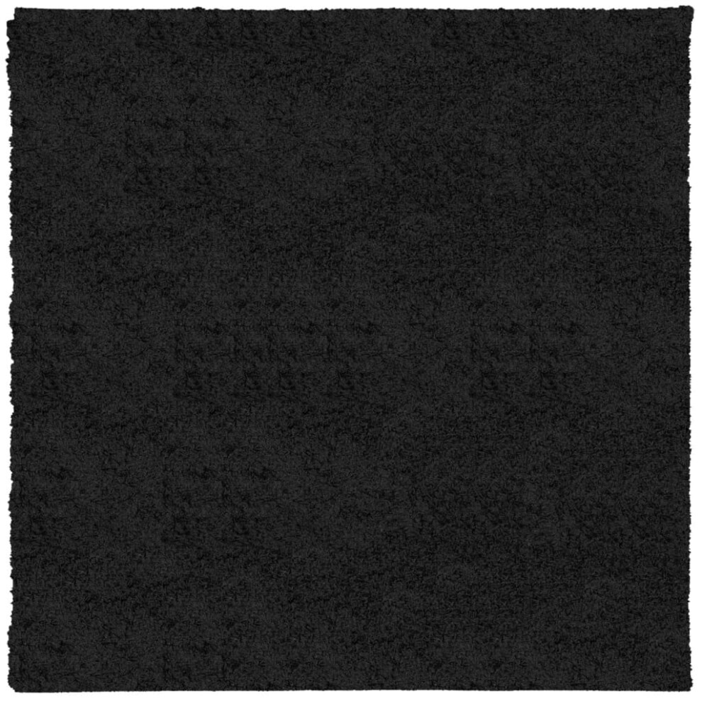 (black, 160 x 160 cm) vidaXL Shaggy Rug Floor Mat Fluffy Rug Area Rug PAMPLONA High Pile Modern