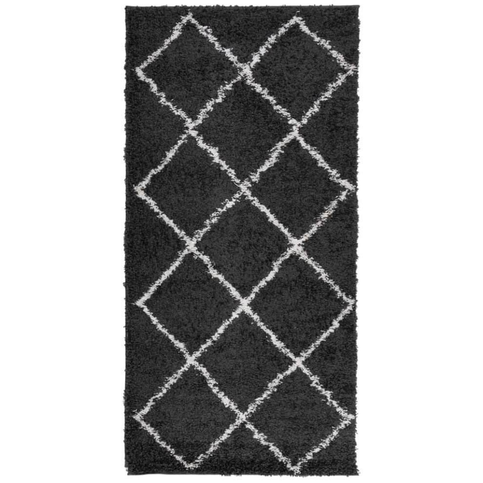 (black and cream, 100 x 200 cm) vidaXL Shaggy Rug Floor Mat Fluffy Rug Area Rug PAMPLONA High Pile Modern