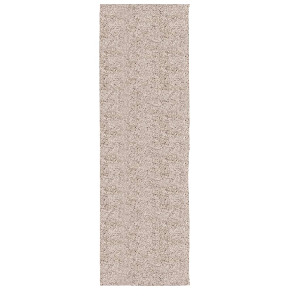 (beige, 80 x 250 cm) vidaXL Shaggy Rug Floor Mat Fluffy Rug Area Rug PAMPLONA High Pile Modern