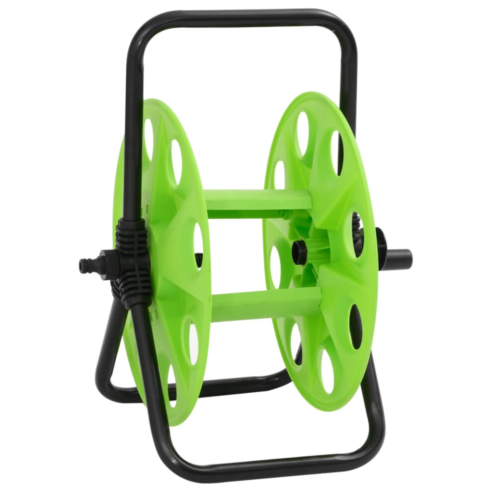 (40.5 X 34.5 X 47 cm) vidaXL Green Hose Reel Cart For 60m 1/2" Hose Free Standing Hose Trolley Steel