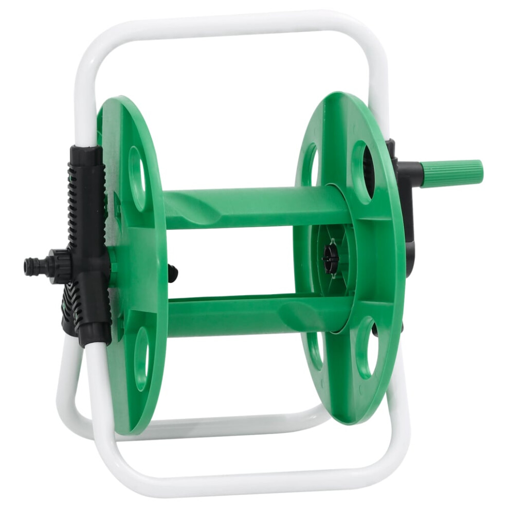 (40 x 30 x 41 cm) vidaXL Green Hose Reel Cart for 60m 1/2" Hose Free Standing Hose Trolley Steel